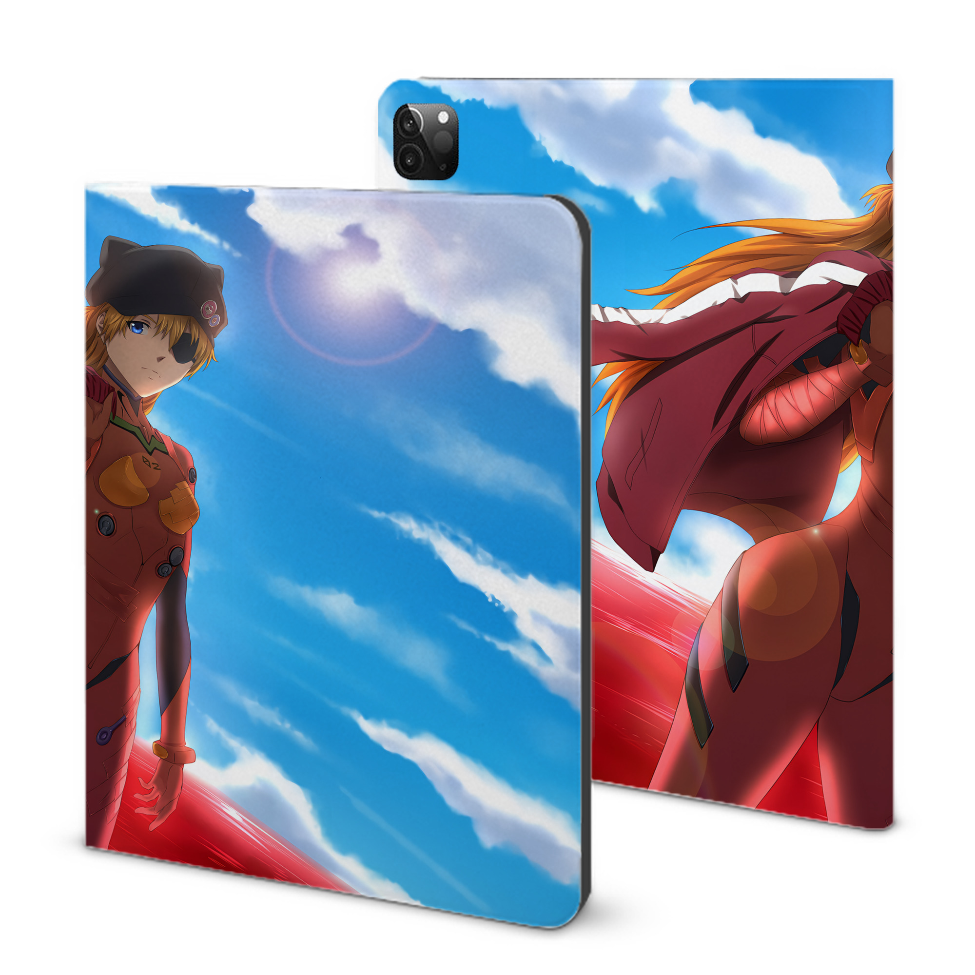 （画像用） EVA 新世紀エヴァンゲリオン IPadケース ペンホルダー付き ブックスタイルデザイン